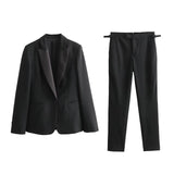 Autumn Dress Suit Jacket 8965477 Buckle Dress Trousers 8954477-Outfit
