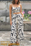 Casual Jumpsuits Romper Matching Sets Summer Women Beach Boho Party Style Jumpsuits Elegant Outfit Fashion