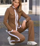 Fongt New Long-Sleeved Casual Color Set Women's Clothing