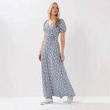 Fongt Half-Necked Dress Knitted Dress Spring 2025 Temperament Tweed A-Word Skirt