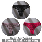 3PCS/Set Thongs Woman MeshTransparent G-String Women's Thong Comfortable Casual Female Low Waist Thong Intimate