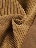 High Waist Y2K Corduroy Loose Pants-Outfit