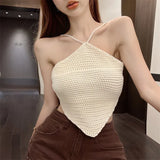 Fongt Girls Hanging Neck Sexy Small Sling Vest Women Wearing Summer Beauty Back Pure Desire Inside A Short