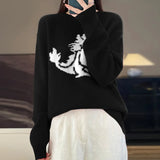 Fongt Dragon New Chinese Red Lovers Sweater With Men And Women-Outfit