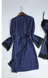Sex Underwear Perspective Seduction Sexy Lace Side Home Pyjamas Large Ice Cream Bathrobe