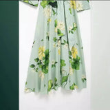 Summer Flower Printed Shirt-Style Belt Dress 2183074-Outfit