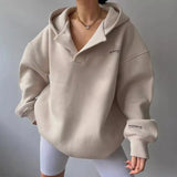 Fongt New Plus Velvet Hooded Printing Long-Sleeved Base With Sweater V-Neck Velvet