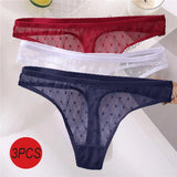Sexy Panties Women G-String Thong Lace Underwear Pantys Low-Waist Female Underpants Mesh Perspective Briefs