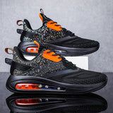 Men's Breathable Running Shoes High Quality Air Sole Cushioning Sneakers Outdoor Wear-resistant Reflective Jogging