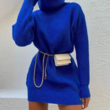 Ribbed Women's Turtleneck Sweater Loose Cashmere Casual Ladies Pullover Jumpers 2022 Winter Long Sleeve Female