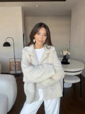 Fashion Loose Hairy Coat 2025 Autumn/Winter Temperament Advanced Soft