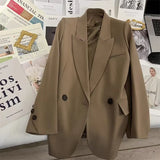 Fongt 2024 New Retro British Style Casual Versatile Small Suit-Outfit