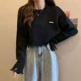 Fongt Sweater Woman 2023 Spring And Autumn New Design High-Waisted Suzu Outside Wear Knitting