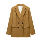 Fongt Autumn And Winter Straight Trousers Double Buckle Suit Vest Three Sets Of New Women's Fashion Commuting Suit