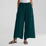 Cotton And Linen Casual Large Pocket