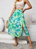 Fongt Independently Designed And Shot The New Women's Summer Casual Floral Print Skirt-Outfit