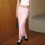 Bowknot Printed Spice Girl Low-Waisted Net Skirt 2024 Spring And Summer New Temperament Age-Reducing Hip Skirt-Outfit