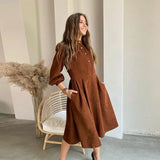 Sleeve Casual Stand Collar Folds