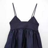 Early Spring, The New Stitching Knitted Solid Color Stretch Strap Top 2142143-Outfit