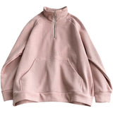 Sweatshirts Clothing Pullovers Zipper Fashion Stand-up