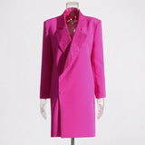 Designing Small Suit Woman 2025 New Collar Collar Drilled Two Buckle Temperament Solid Color Suit