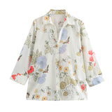 New Street Style Casual Loose Printed Shirt 7913162-Outfit