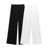 Fongt Women's Explosive Asymmetric Vest + Folded Wide Leggings