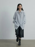[Daihe] Autumn New Casual High Waist Relaxed And Versatile Retro Wide Leg Seven Points Of Jeans Female H7331-Outfit