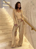 Trousers Trendy American Shimmer Sequins