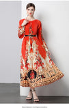 Fongt New Women's Dress Dress Oversized Dress Print 100 Folds T-Shirt With T-Shirt Holiday Casual Dress