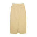 Stitching Slimming Short Shirt 2814641 Line Decoration Straight Tube Flute Skirt 2813641 Set-Outfit