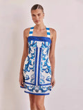 Fongt Summer New Women's Slip Dress Print Slip Dress-68539-Outfit