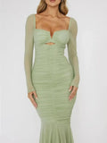 Ruched Bodycon Midi