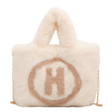 Plush Color Crossbody Bag-Outfit