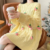 Strawberry Tassel Sweater-Outfit