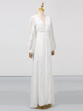 Fongt Temperament Famous Wind Dress Woman 2025 Summer New Fashion Elegant Style V Neck Lantern Sleeve High-End Long