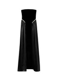 Temperament Famous Style Dress Dress 2025 New Folding Diamond Design Tradiate Long Dress Dress Women's
