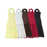 Fongt Summer New Design Sense Niche Fashion Slim Slim Dress