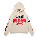 High Street Ins Minority Retro Print Letters Loose Hooded Sweaters For Men And Women In Autumn And Winter-Outfit