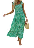 Long Bohemian Print Strap Loose Casual