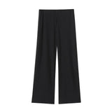 Fongt For Women's INS Burst High-Waist Wide Leg Trousers + Asymmetrical Neckless Top Suit