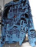 New Style Lazy Sweater With Hooded Sweater In The Autumn And Winter Of 2024 Is Loose And Wears Medium-Length Alphabet Tops.-Outfit