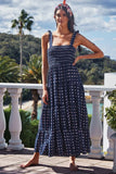 Fongt Summer Women's New Commuting Sleeveless Hot Girl Prints Long Sling Dress Women