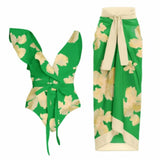 2025 New Swimsuit Two Sets Of Holiday Bikini Beach Sexy Bikini Conjoined Conservative Swimsuit