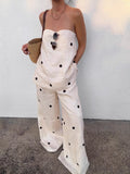 Fongt Trousers Set 2025 Spring And Summer New Fashion Casual Wave Trousers Set Women