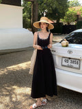 Fongt Xixi 13 Line 2025 Spring And Summer New French Retro Round Neck Temperament Sling Sling Dress 88177