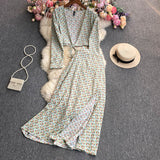 Small Broken Flower Long Sleeves + Half Skirt-Outfit