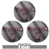 3PCS/Set Thongs Woman MeshTransparent G-String Women's Thong Comfortable Casual Female Low Waist Thong Intimate