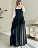 Fongt Summer New Women's Collar Sexy Sleeveless Wrinkled Temperament Dress Dress Dress Woman