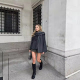 Fongt For - Women's Explosive Asymmetric Scarf Short Knitted Coat